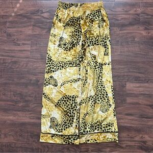 Sofia by Sofia Vergara Gold and Black Velvet Pants